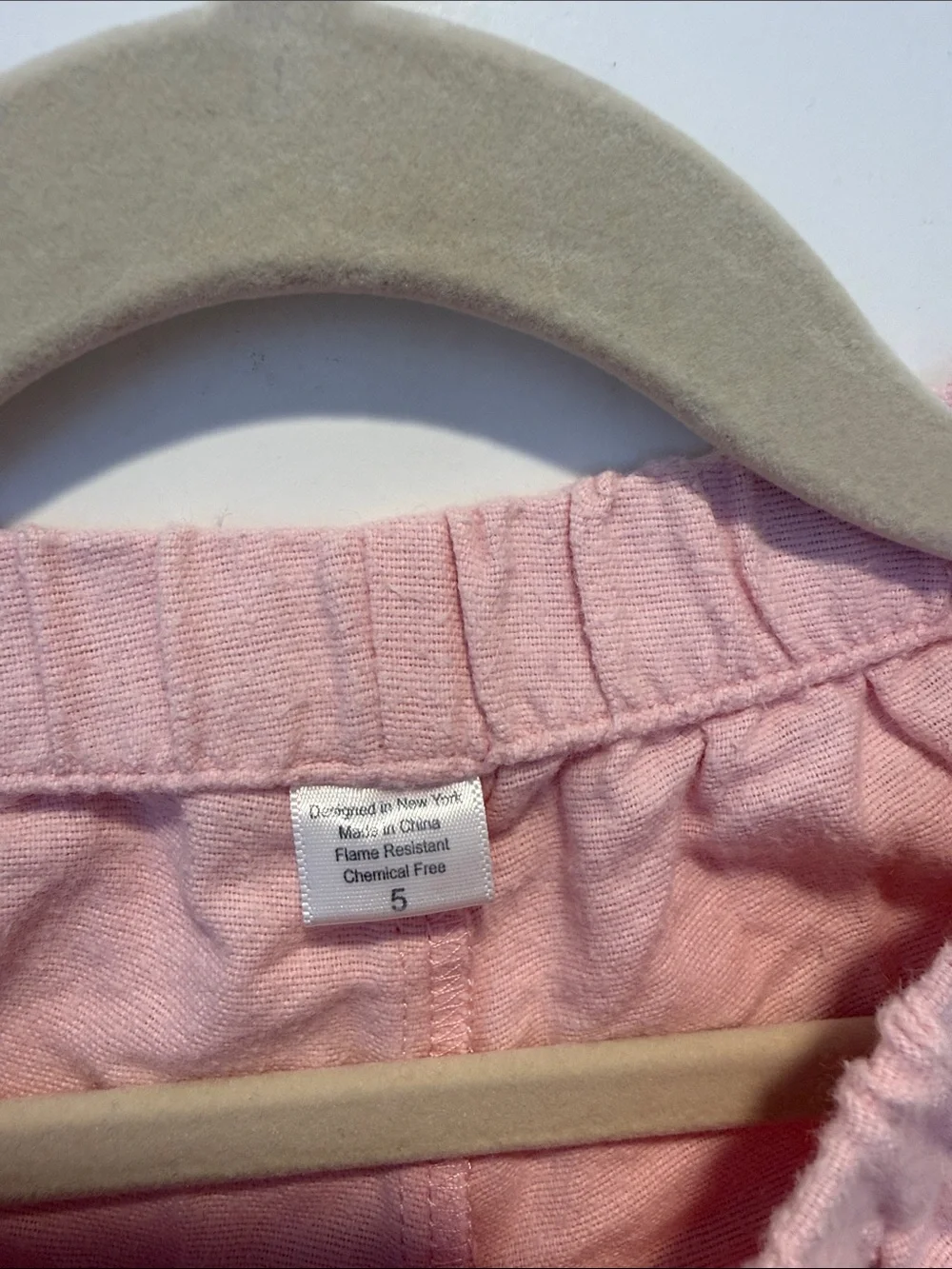 Petite Plume Girls Pink Flannel Pajama Set 5